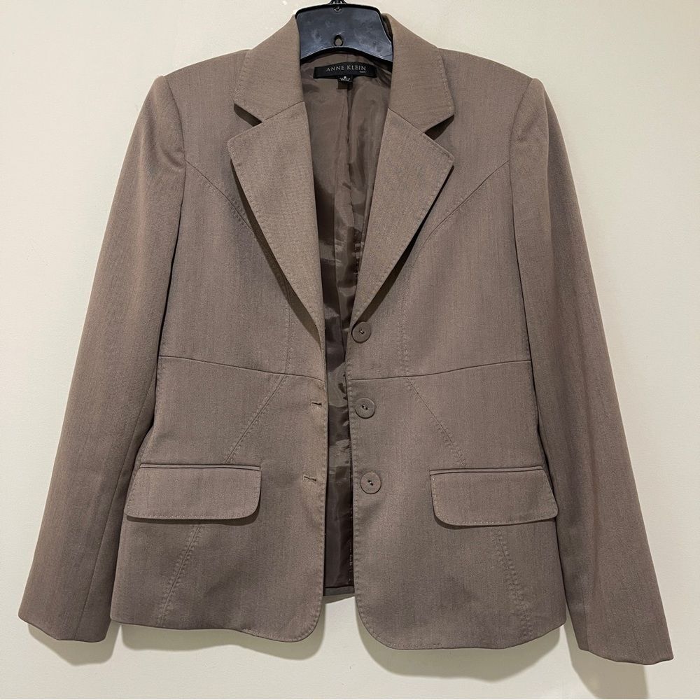 Anne Klein Tan Suit Jacket